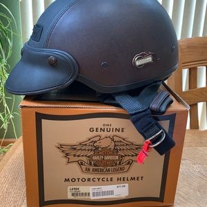 Vintage Harley-Davidson Motorcycle Helmet